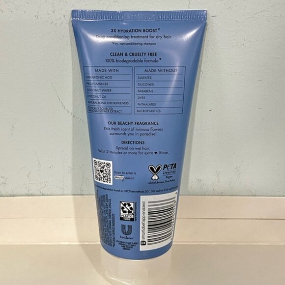 NWT Set of 2 Love Beauty and Planet Hair Masks in Mandarin and Coconut Water - Picture 3 of 8